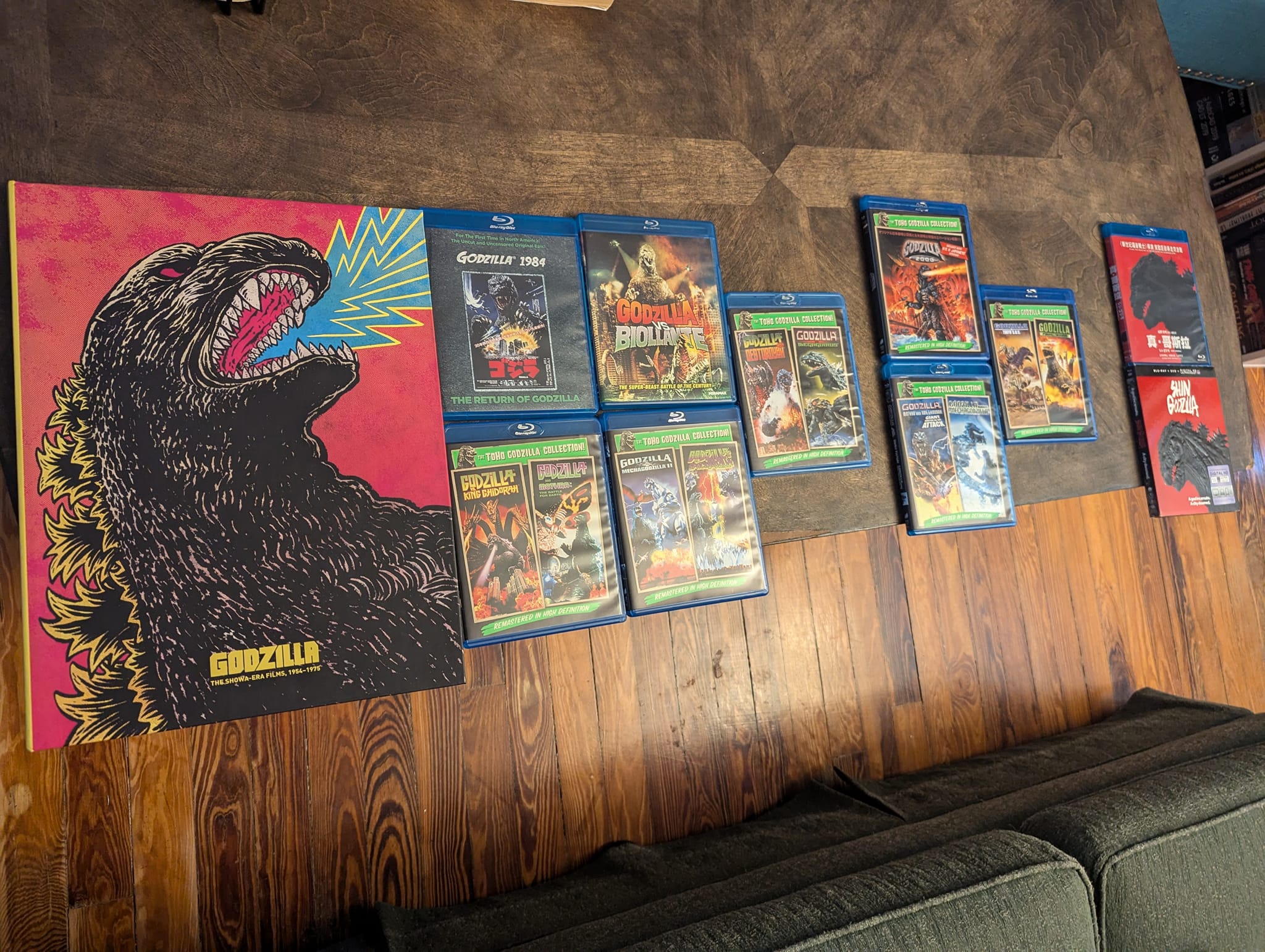 Collecting Godzilla films, missing 1998 and Monsterverse titles