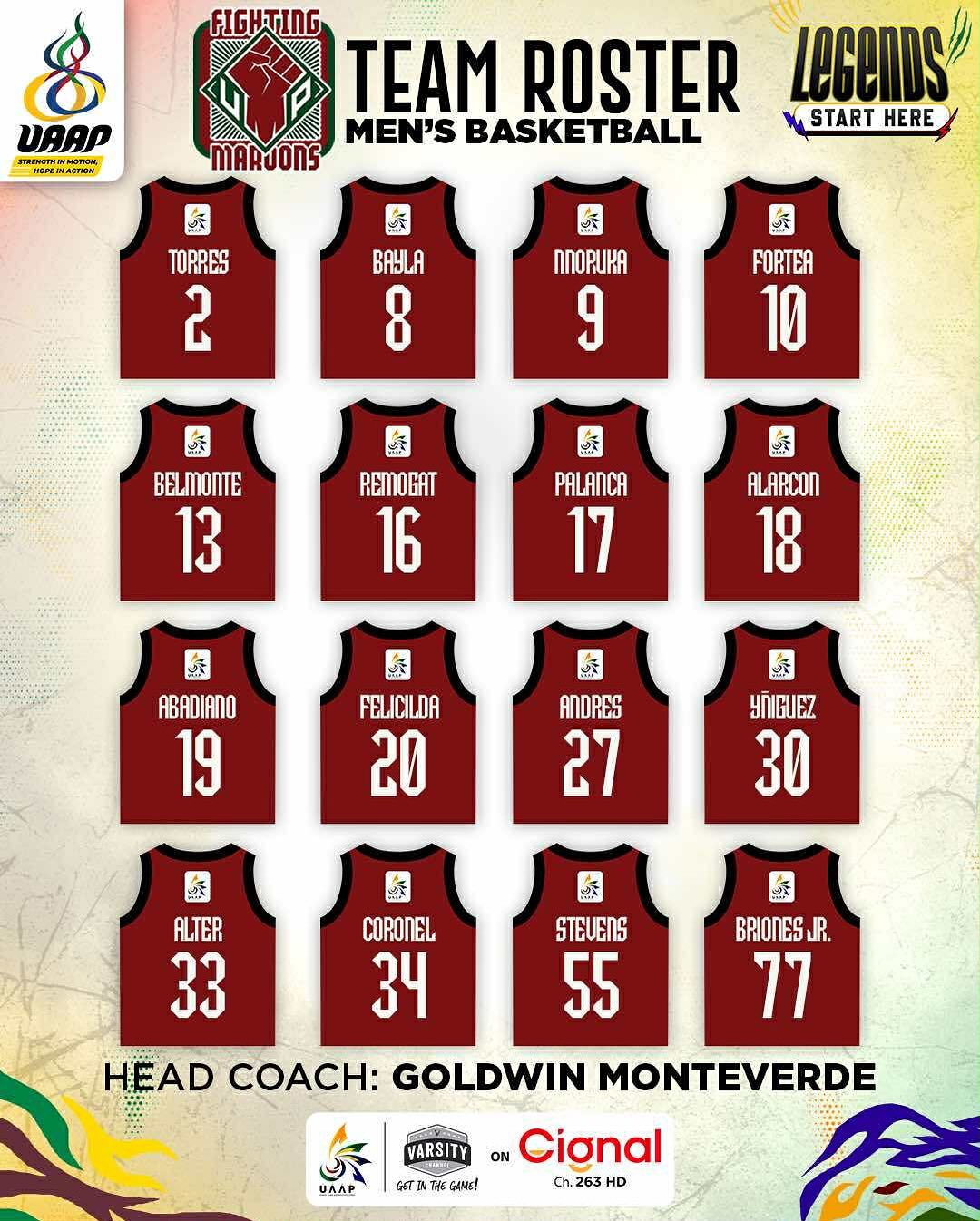 UAAP - PLAY FOR THE NAME IN FRONT 💯 Here are the names and numbers at ...