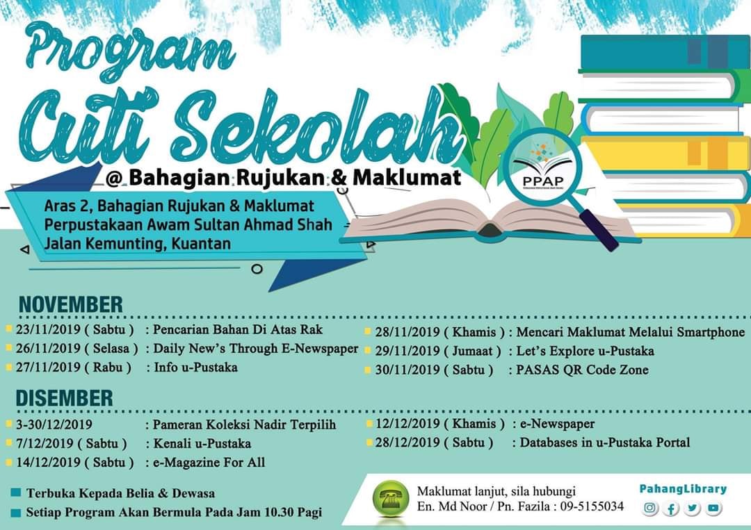 Aktiviti Cuti Sekolah Di Kerajaan Negeri Pahang Facebook