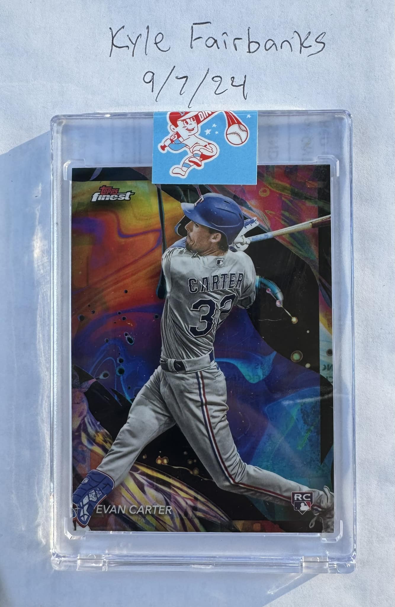 2024 Topps Finest Evan Carter SSP [Oil Spill Refractor] 1:317 