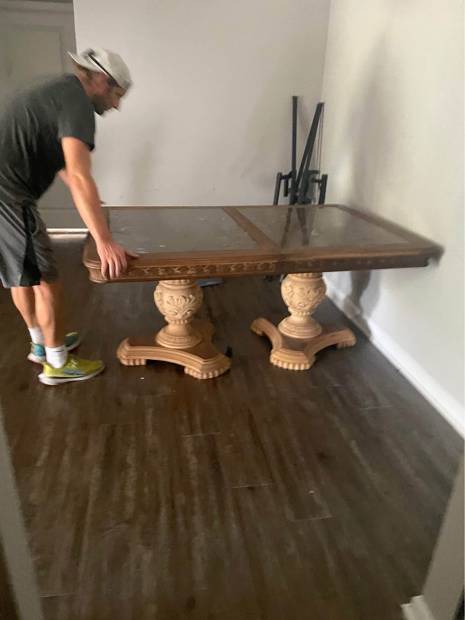 Ornate large dining table real wood & marble - Dining Tables ...