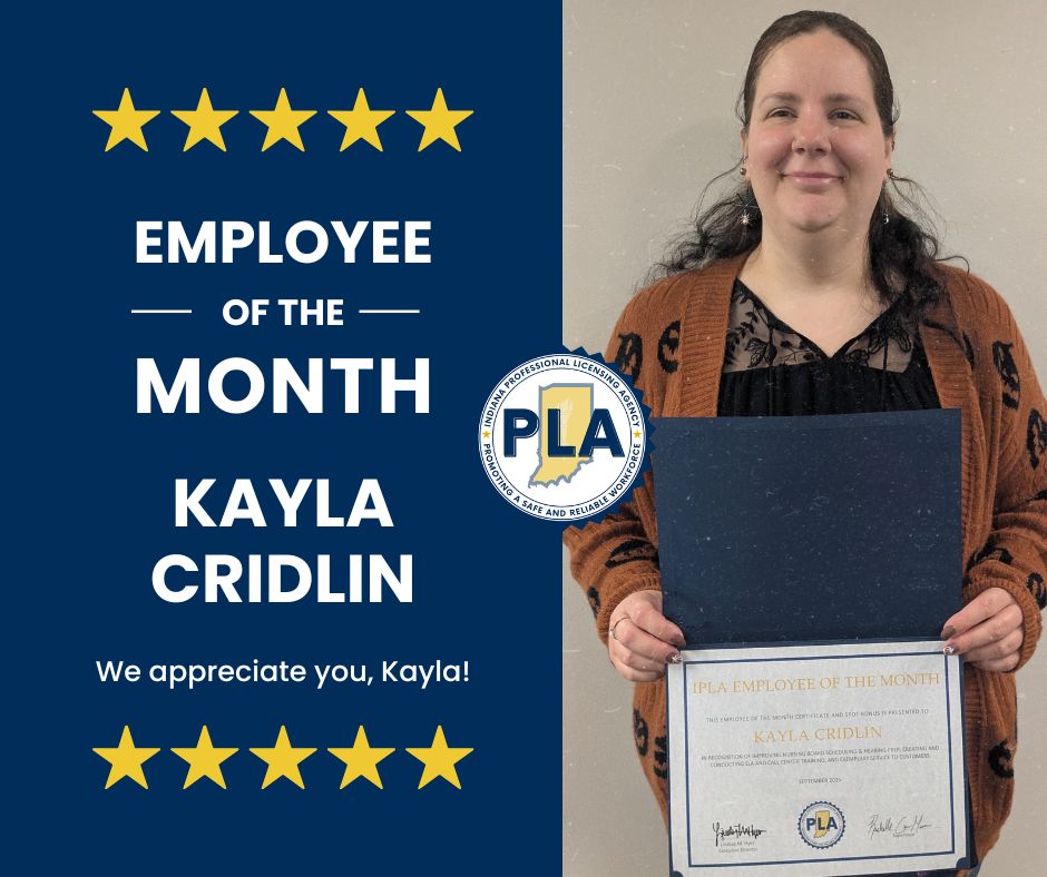 Indiana - Congratulations to Kayla Cridlin for being named PLA’s ...