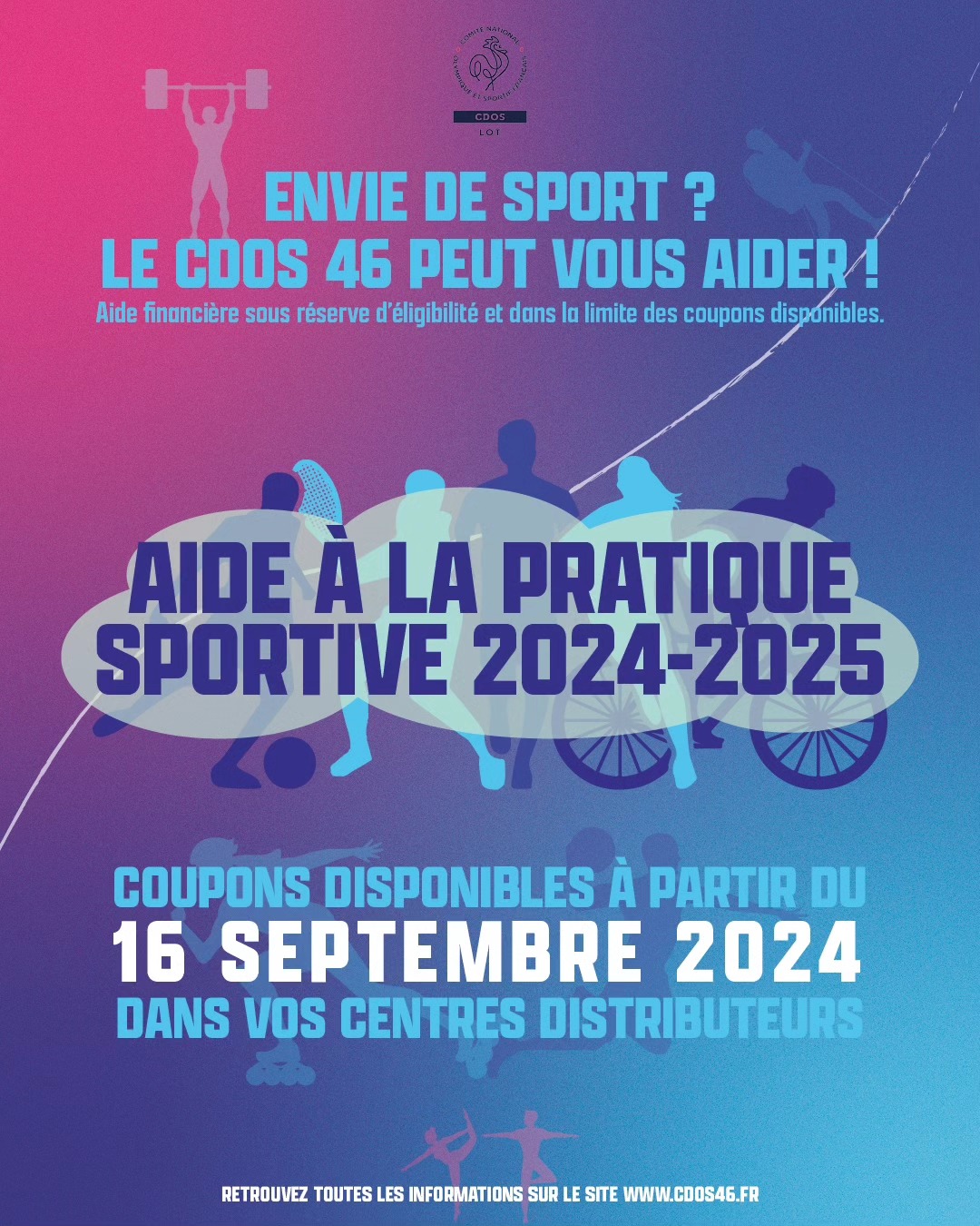 CDOS du LOT - 🏋️‍♂️ AIDE À LA PRATIQUE SPORTIVE 2024-2025... | Facebook
