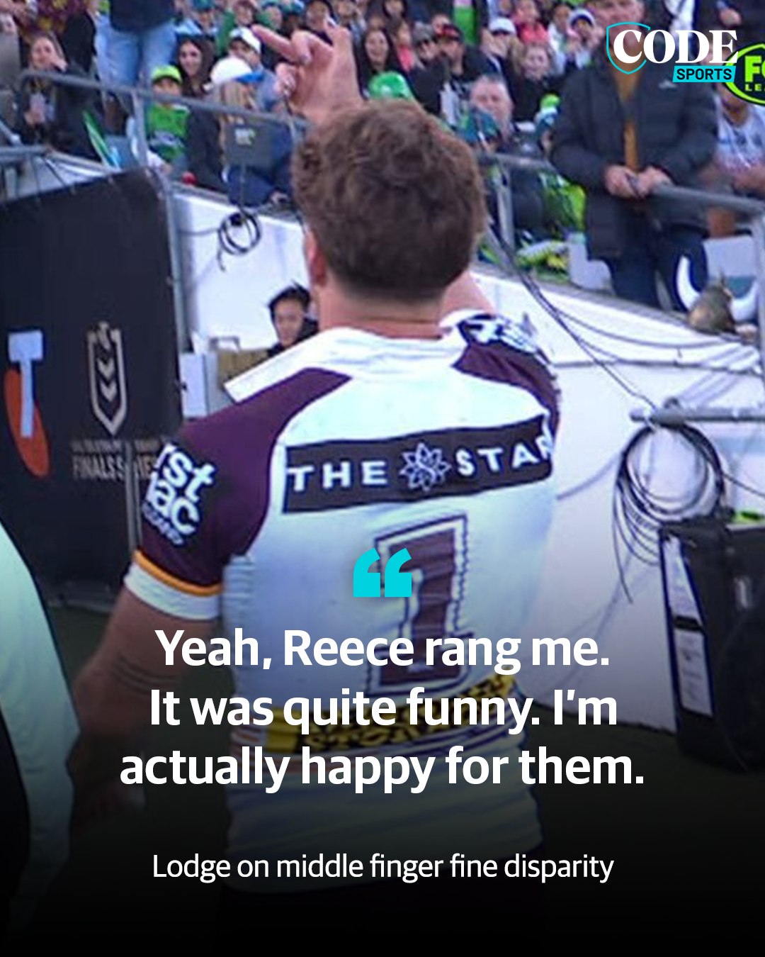 CODE Sports - Reece Walsh had the last laugh in Brisbane’s... | Facebook