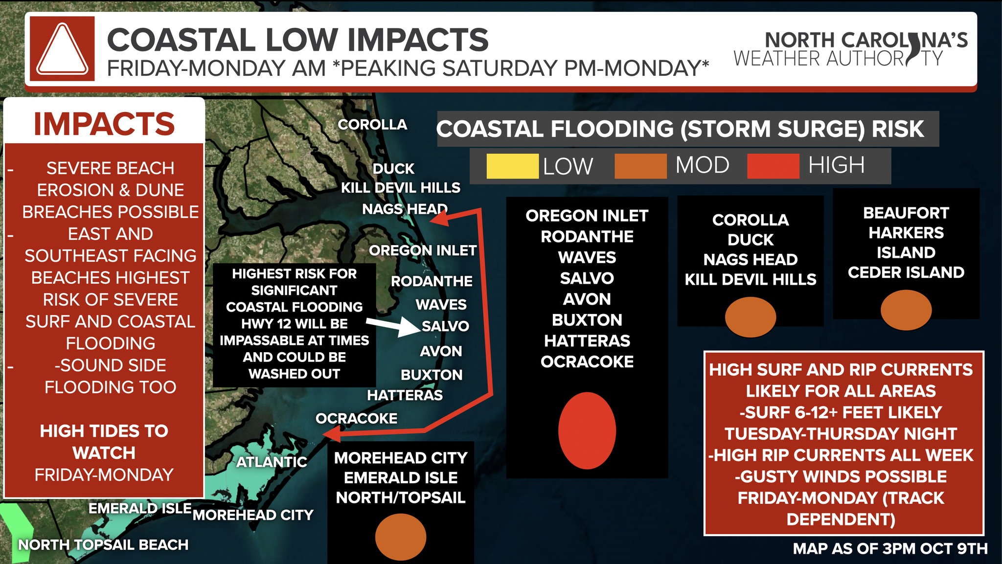 COASTAL LOW... - North Carolina's Weather Authority | Facebook