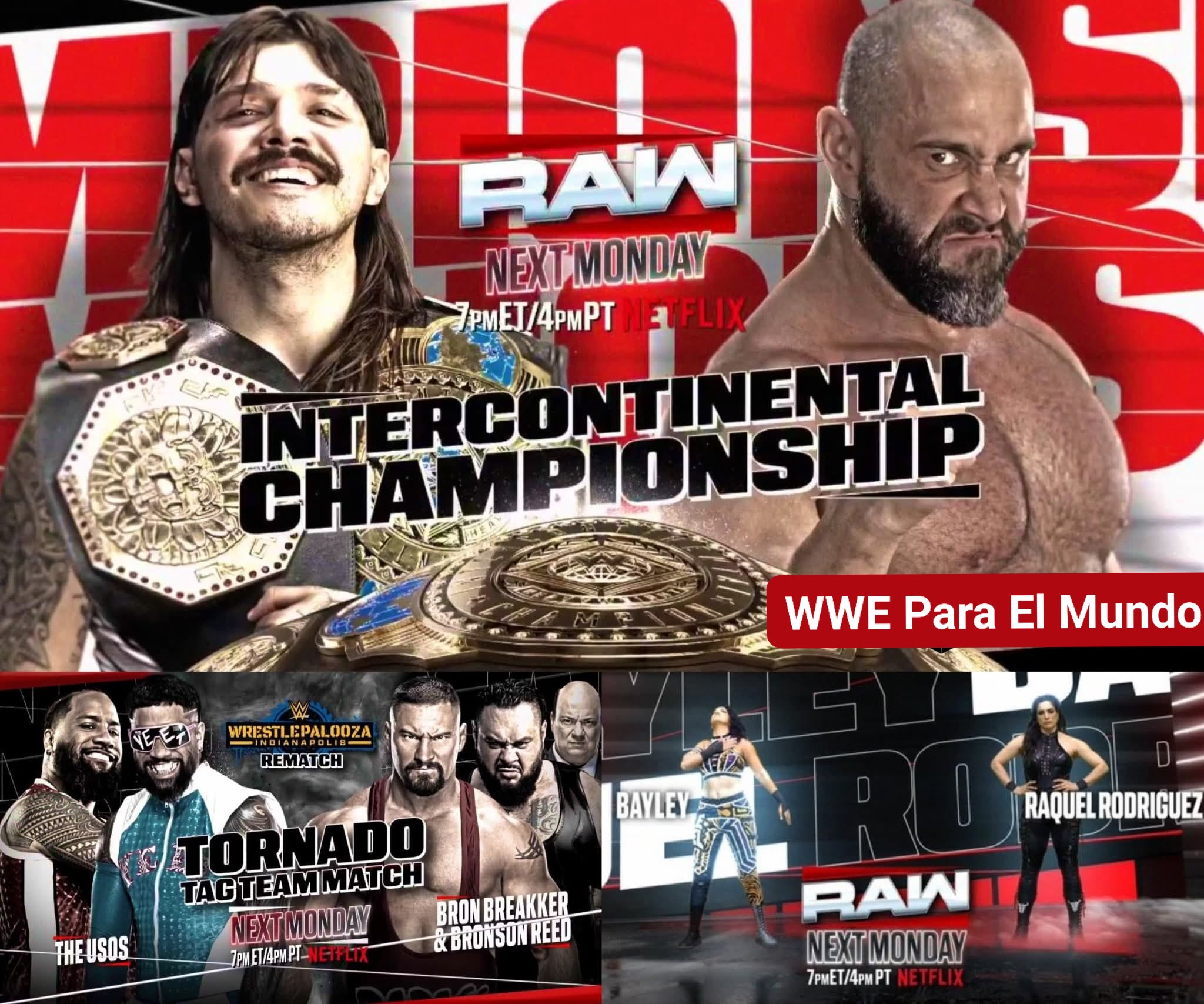 WWE - ESTA NOCHE EN WWE RAW: Campeonato Intercontinental: Dominik ...