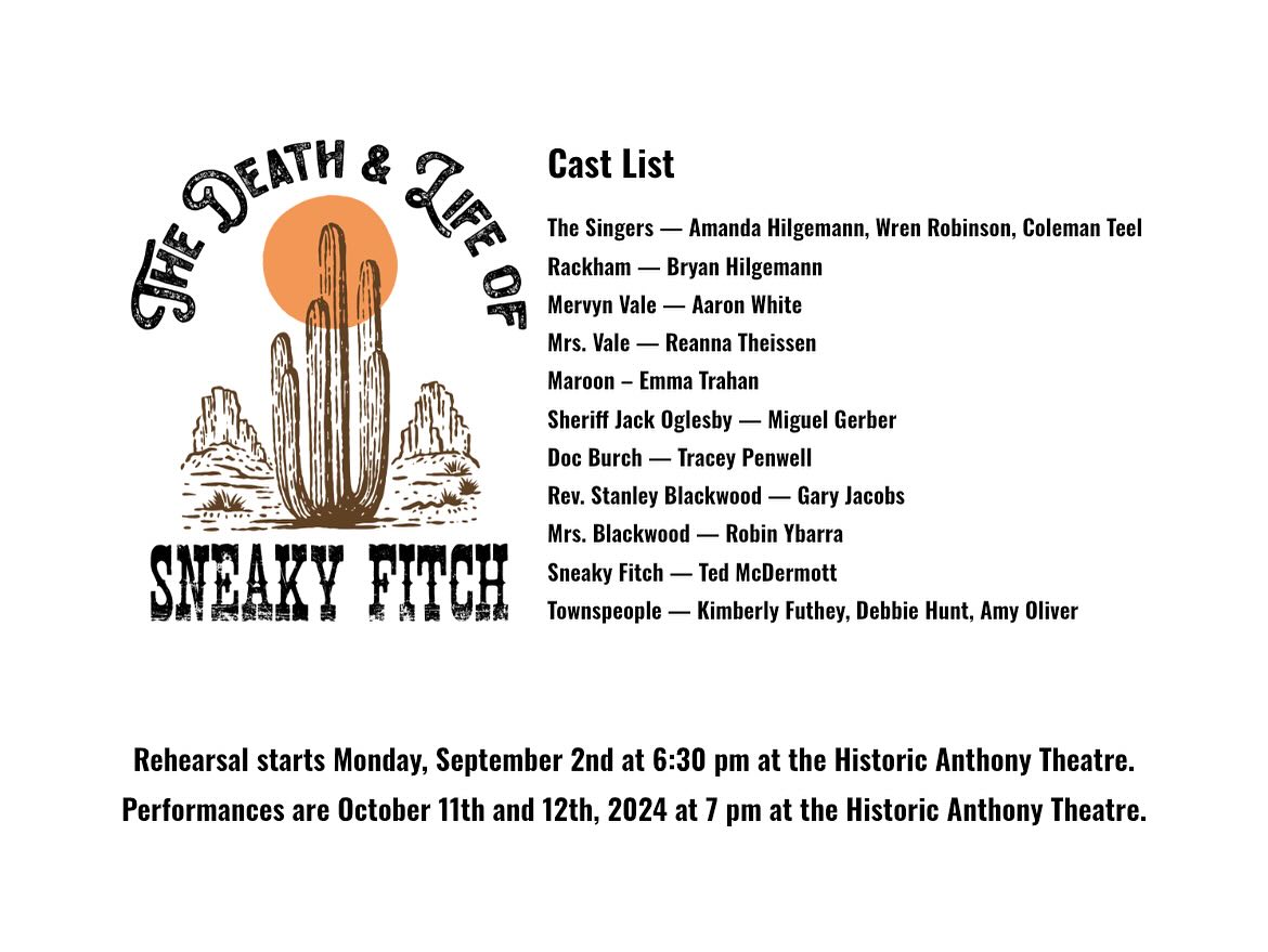 The Arts Center - We’re proud to announce the cast list of...