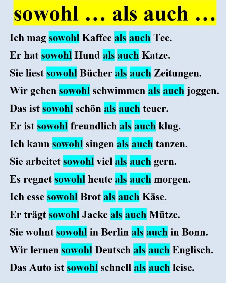 Deutschprüfungen - sowohl ... als auch ... #lifestyle 1️⃣ Ich mag ...