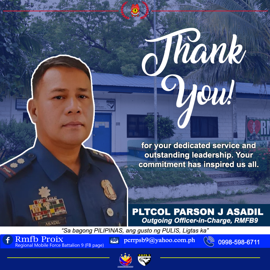 Regional - Maraming salamat, PLTCOL PARSON J ASADIL, Outgoing Force ...