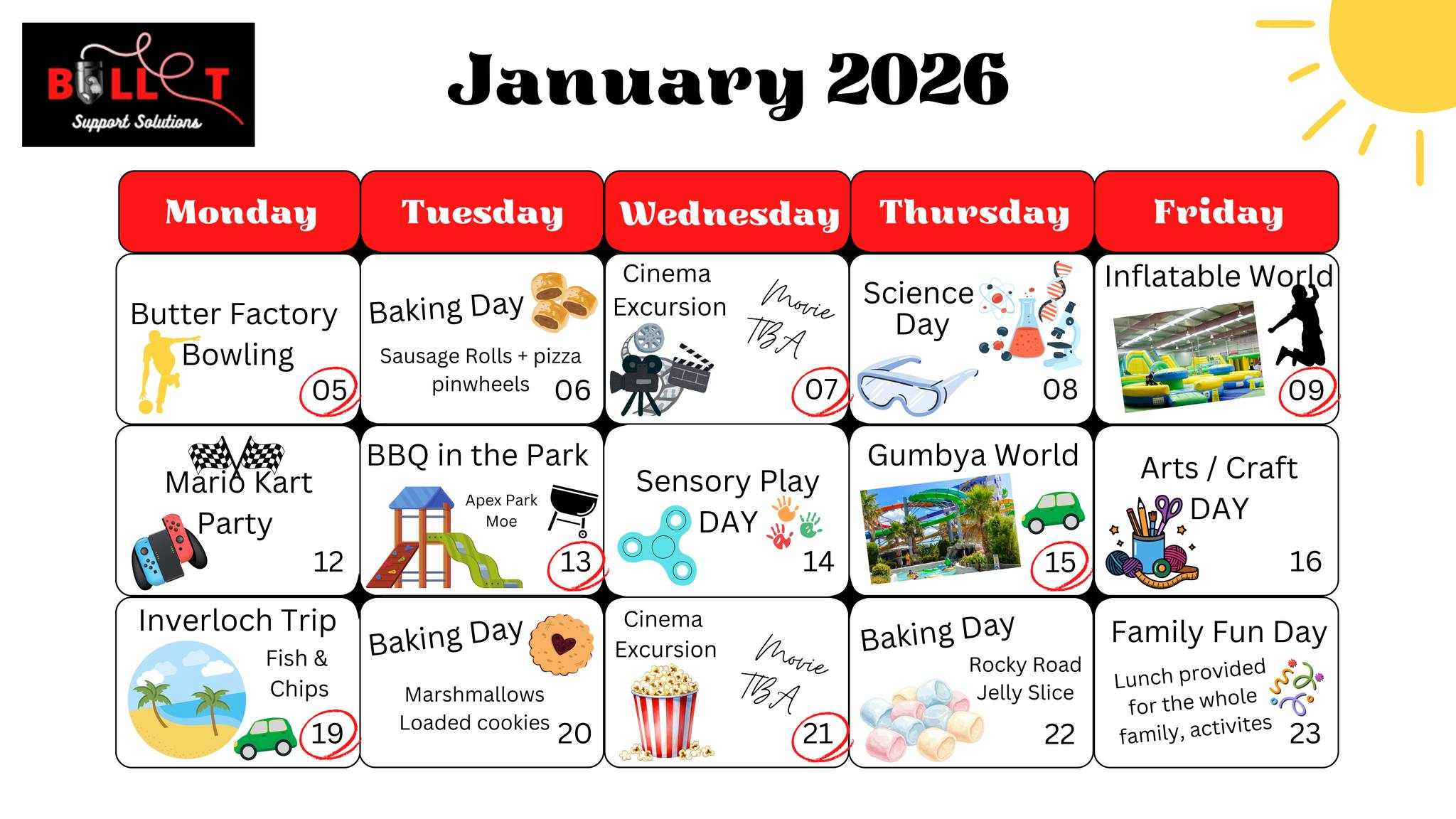 Bullet - ☀️ Shine School Holiday Program – January 2026 📅 5th – 23rd ...