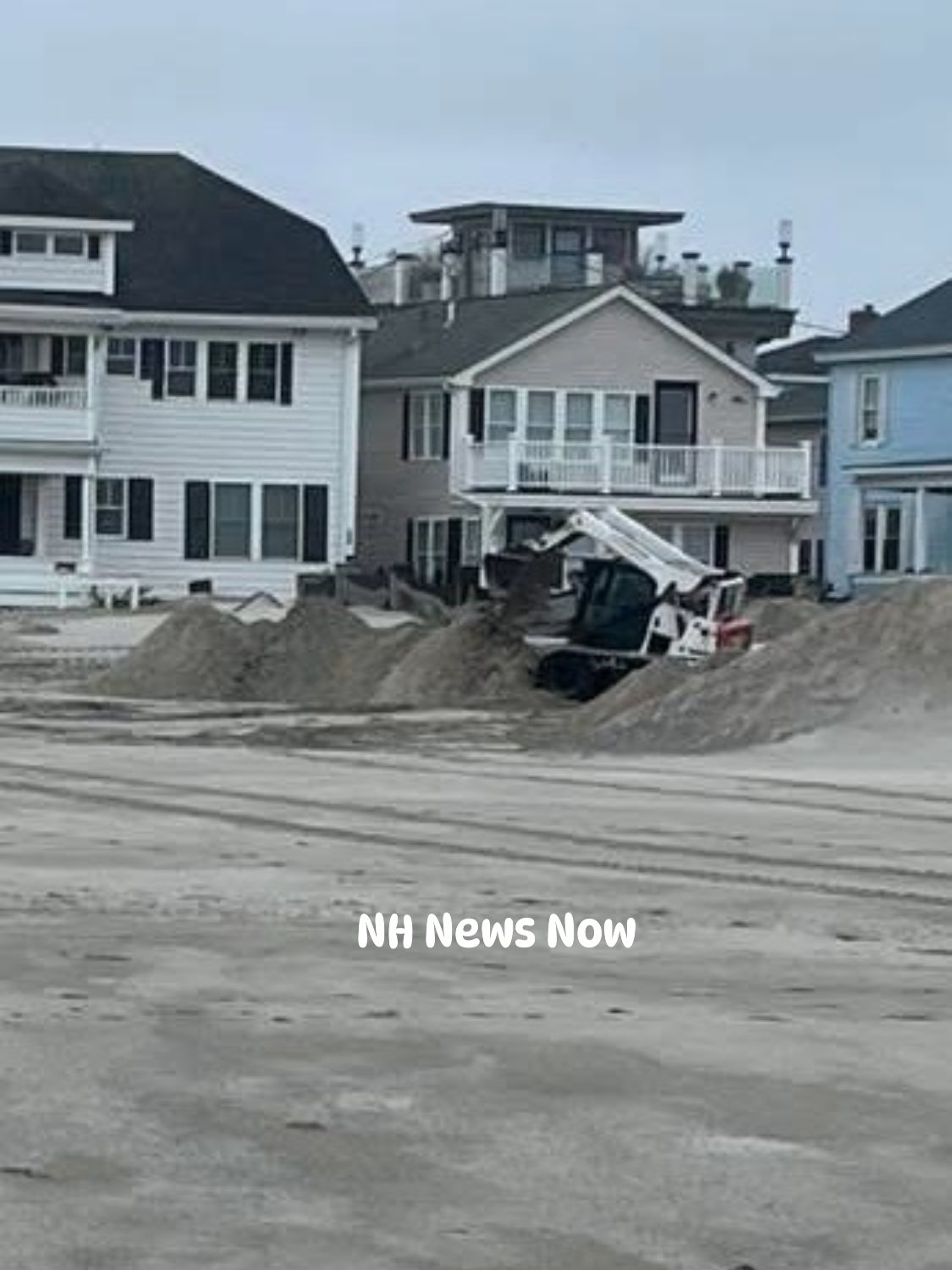 NH - Clean up continues at Hampton Beach after the Nor’easter. Lots of ...