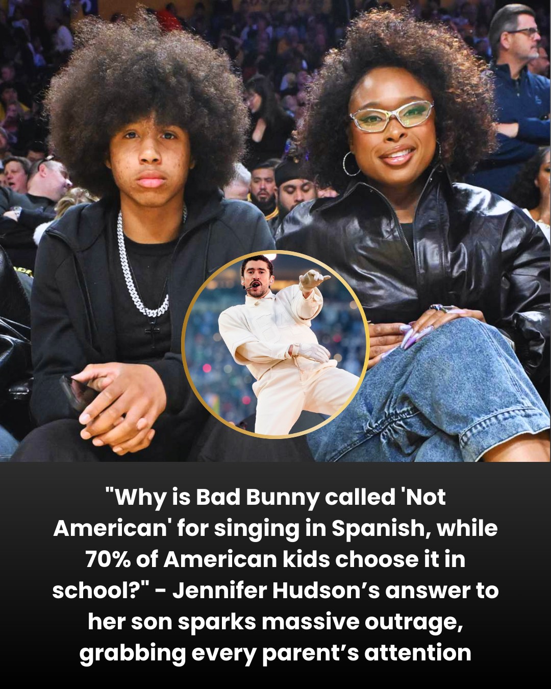 JHud - Jennifer Hudson’s son asked a simple question about Bad Bunny’s ...