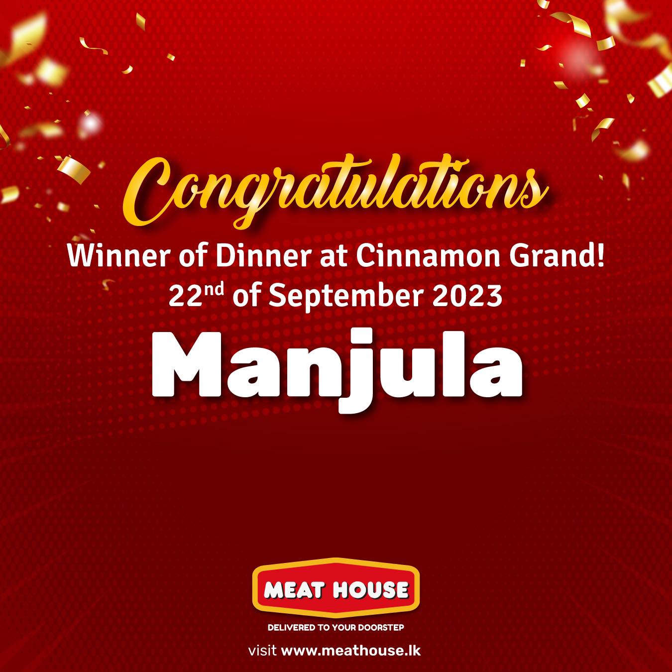 Meat House - Congratulations to our Second lucky winner... | Facebook