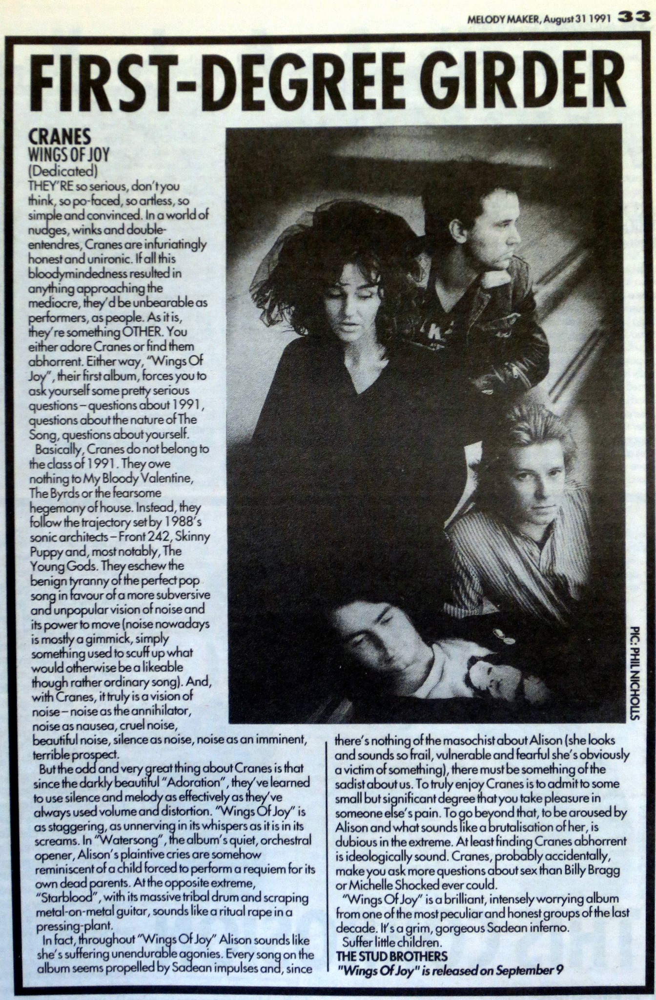 Nirvana photographed by Steve Gullick for Melody Maker, Reading