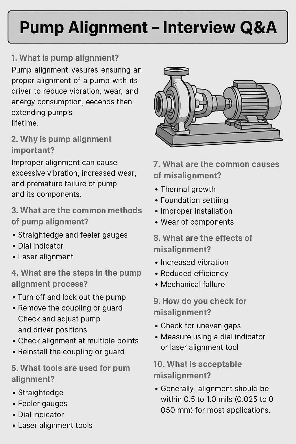 Welding Basic's - Pump Alignment - Interview Questions... | Facebook