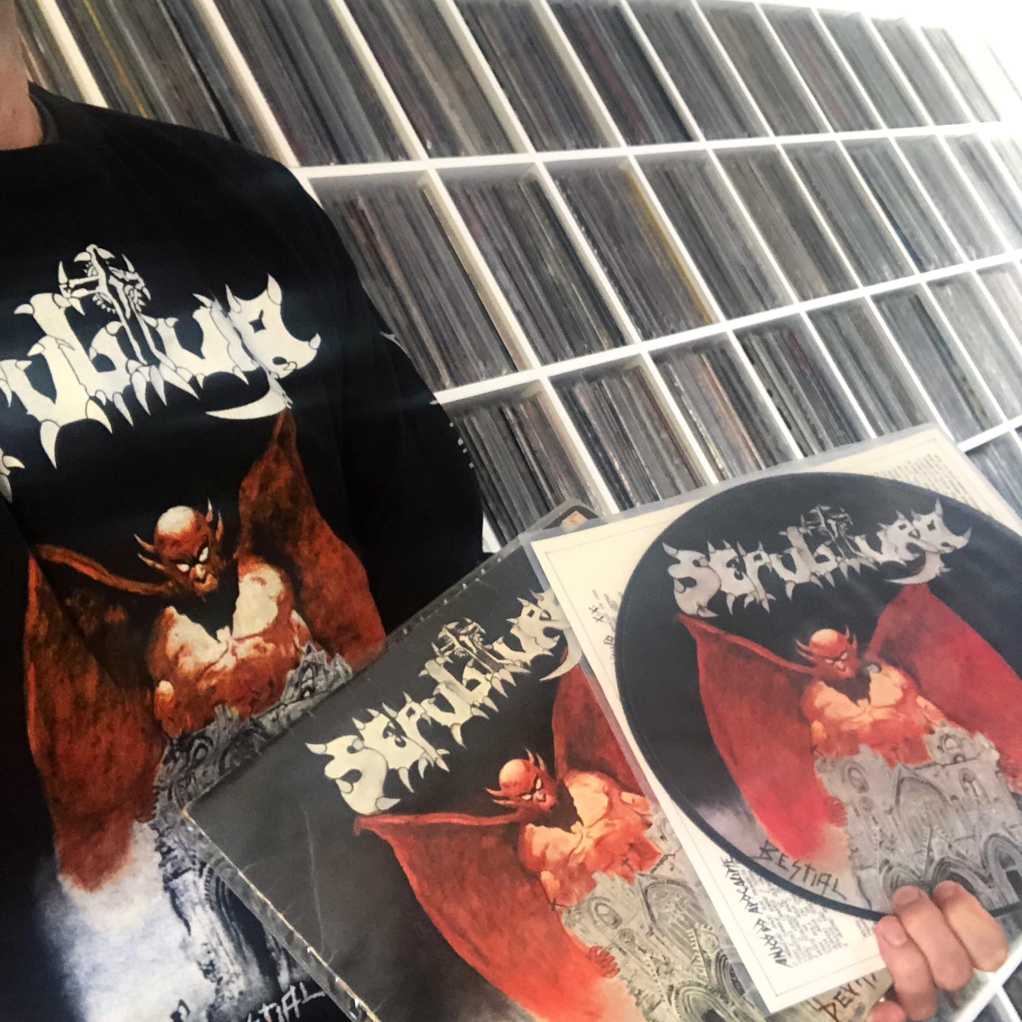 Sepultura and Overdose 1985 split LP on Cogumelo Records