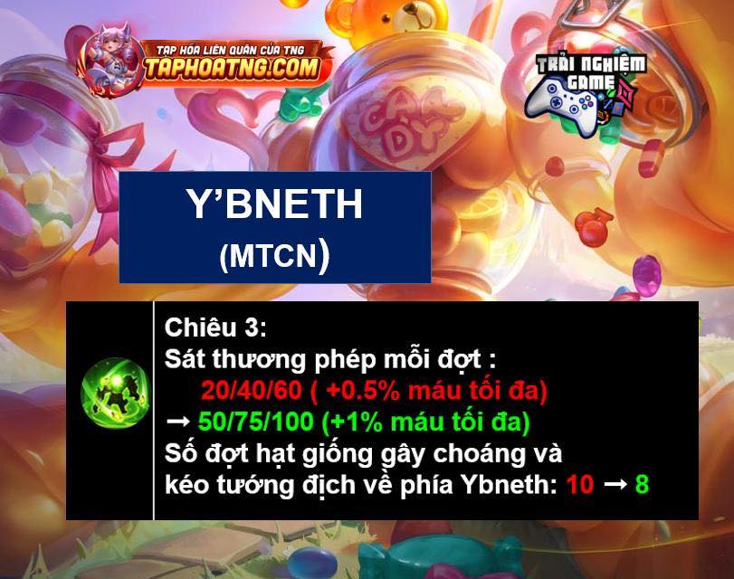 Trải - Mở khóa sức mạnh Y'bneth Cre AOV Update Vietnam #ybneth #tng # ...