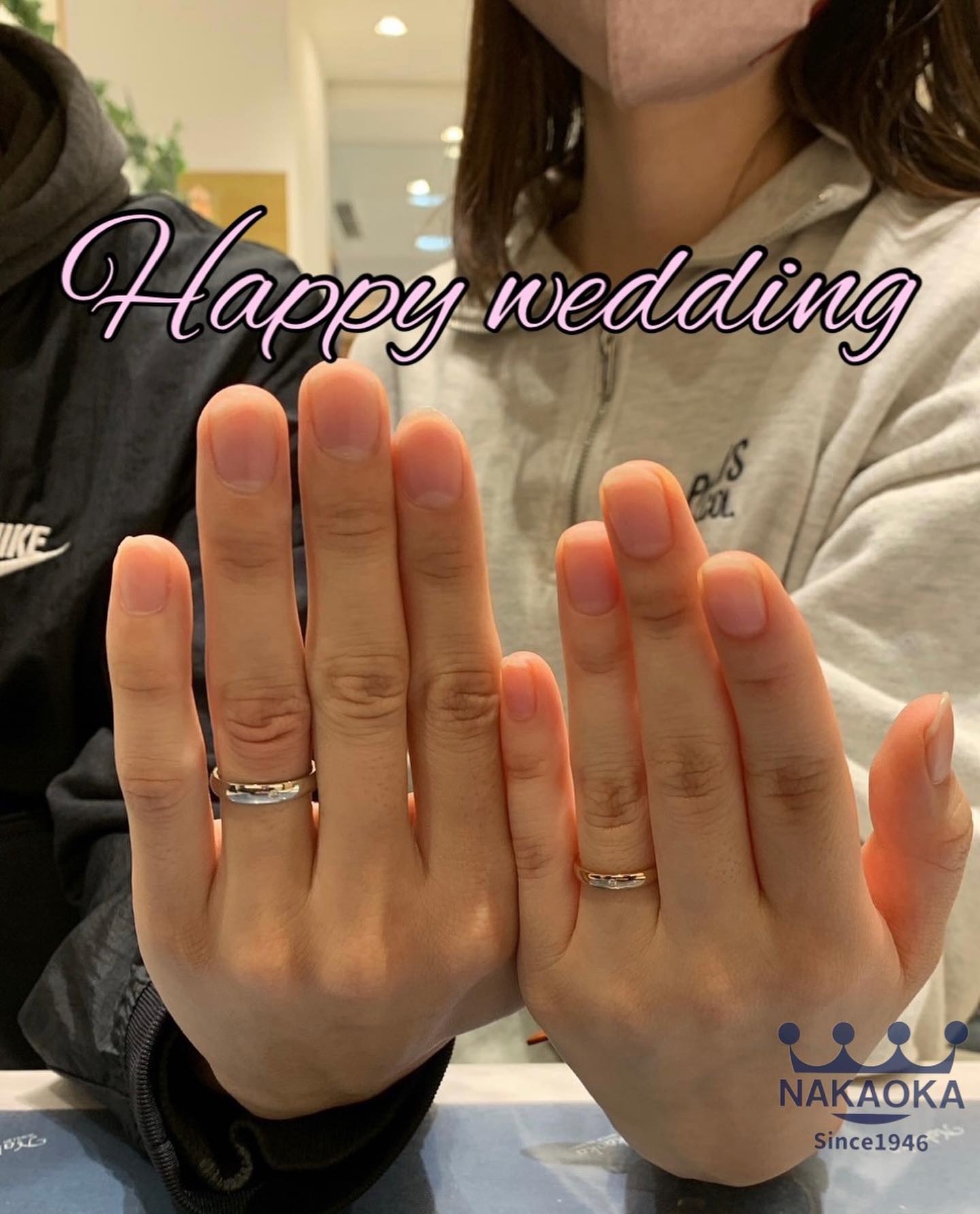 Y様結婚指輪 オーダーの結婚指輪を納品させて頂きました。 しっかりと 
