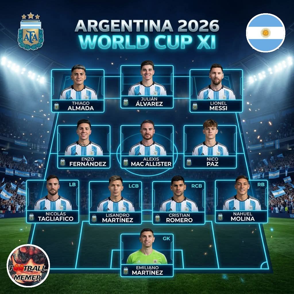 アルゼンチン　WORLDCUP2026 Argentina 2026 World cup xi. #argentina #FIFAWorldCup