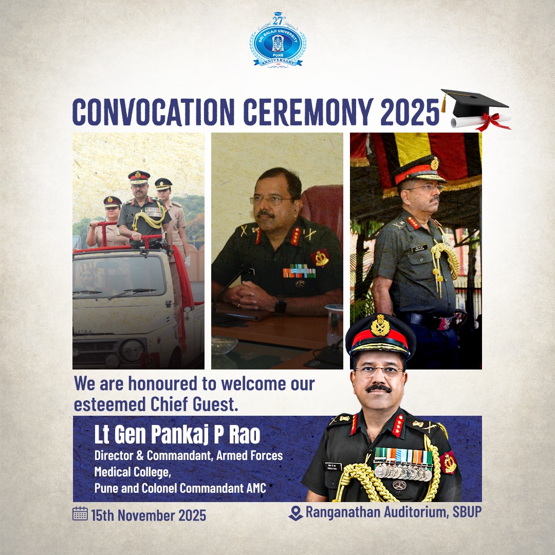 Sri - We are honoured to welcome Lt Gen Pankaj P Rao, Director ...