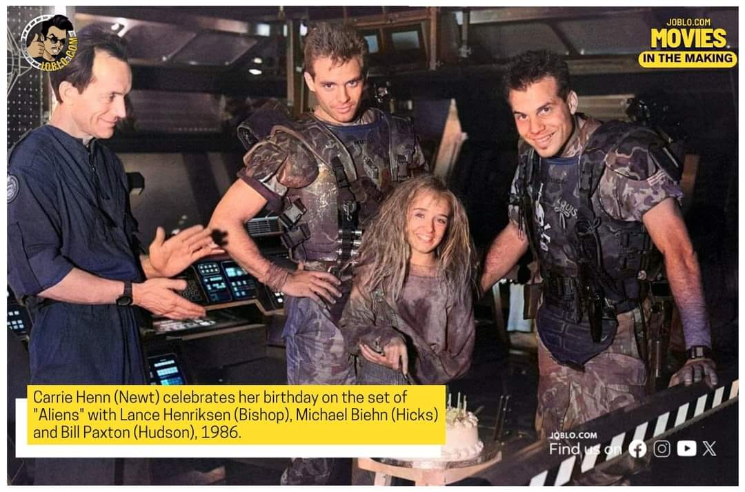 Carrie Henn's stunt double Louise Head celebrating her birthday on