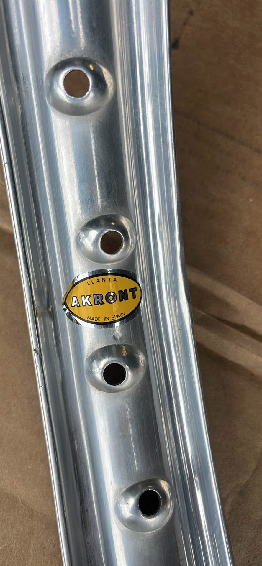 Motorcycle aluminum rim Akront 21x1.6 36-S - Bicycle Accessories ...
