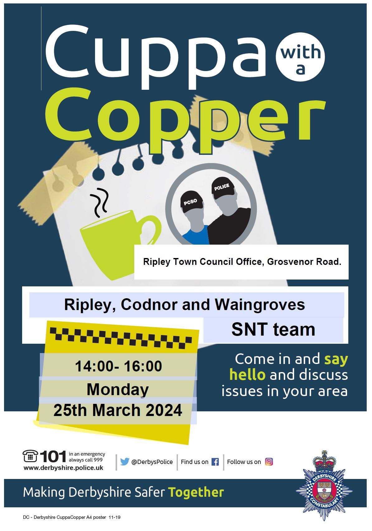 Spotted in Ripley Town and surrounding area | 👮CUPPA WITH A COPPER ...