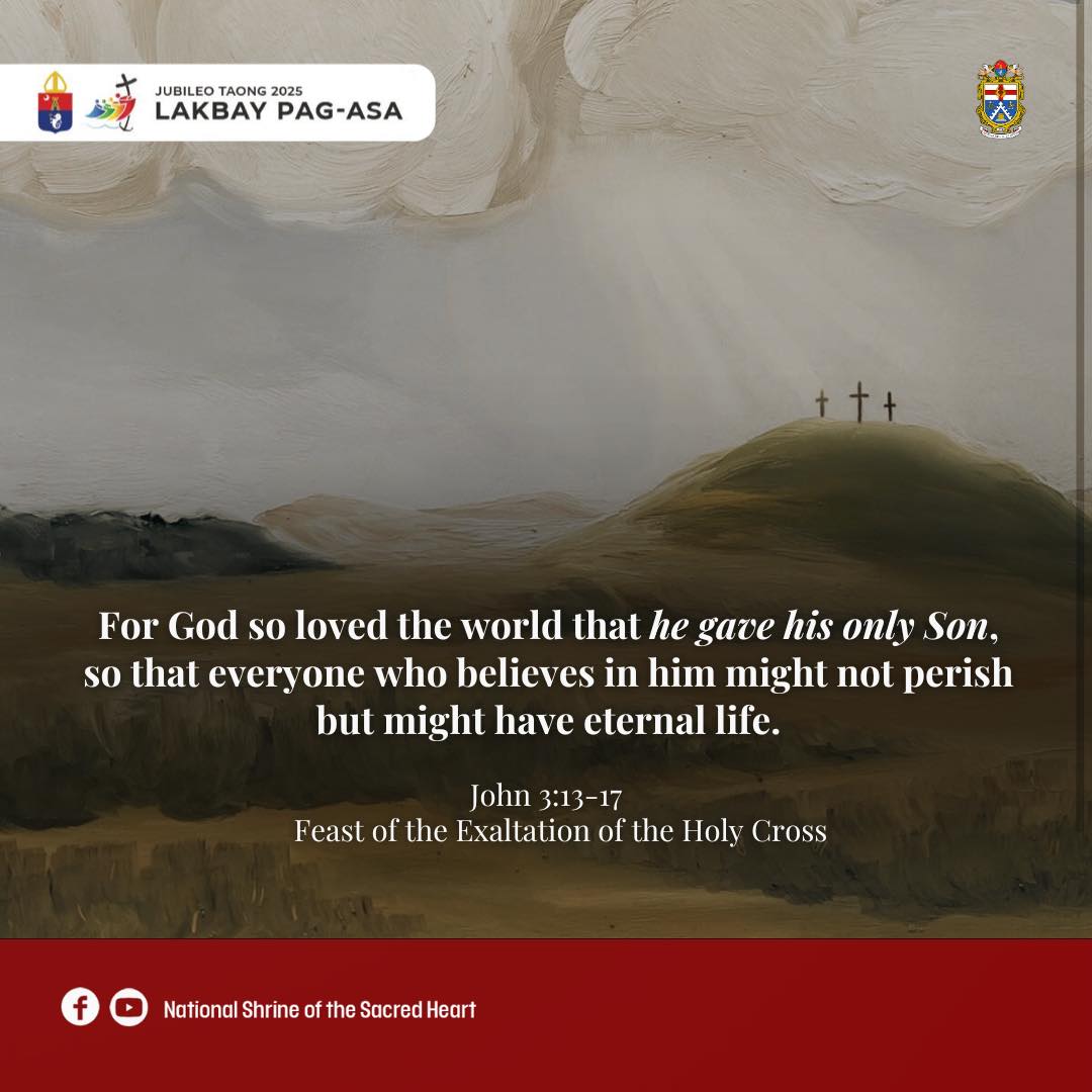 National - HOLY GOSPEL: John 3: 13-17 Feast of the Exaltation of the ...