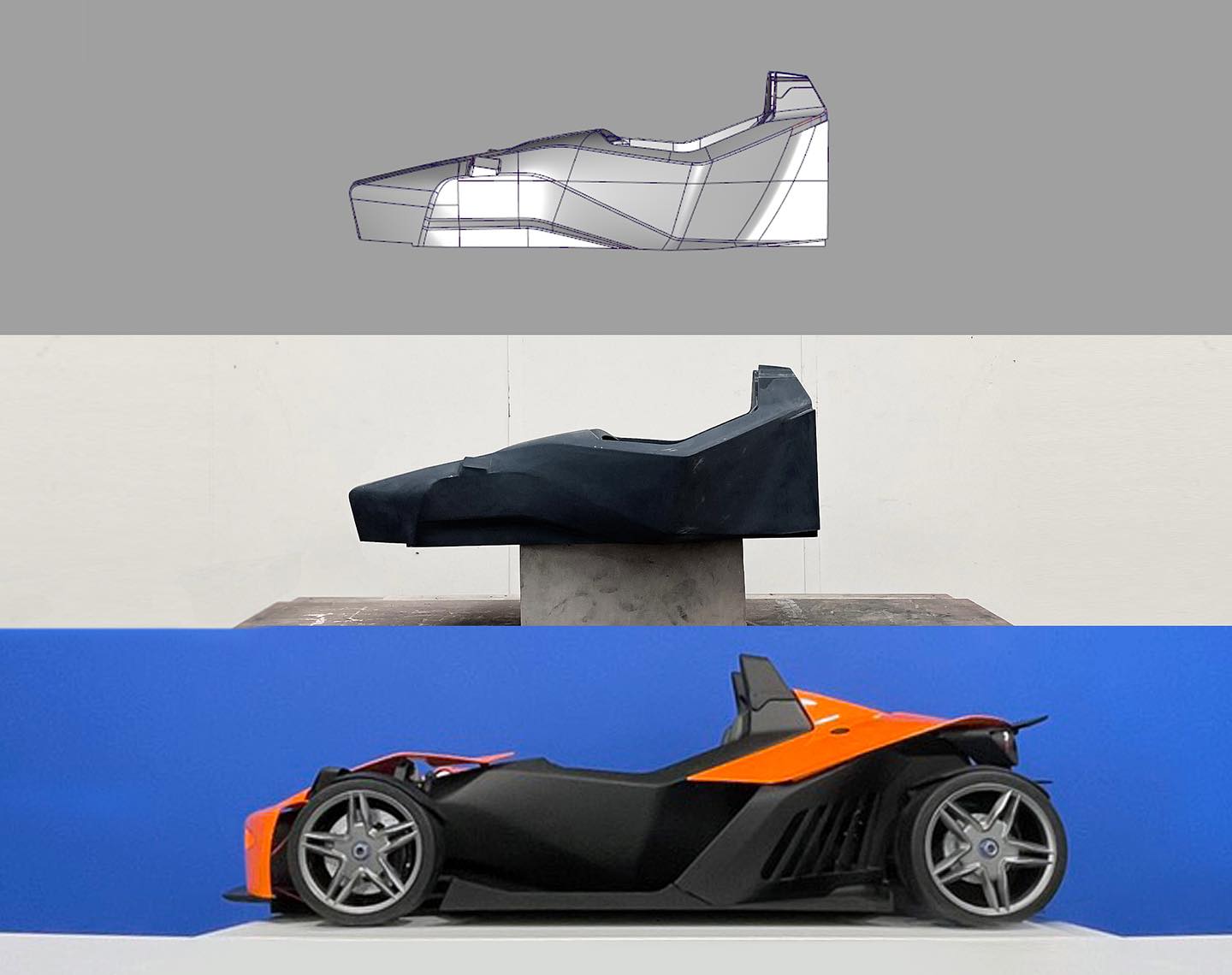 iHCM 1:64 KTM X-BOW GT-XR Bronze matte Gold alloy full-open model