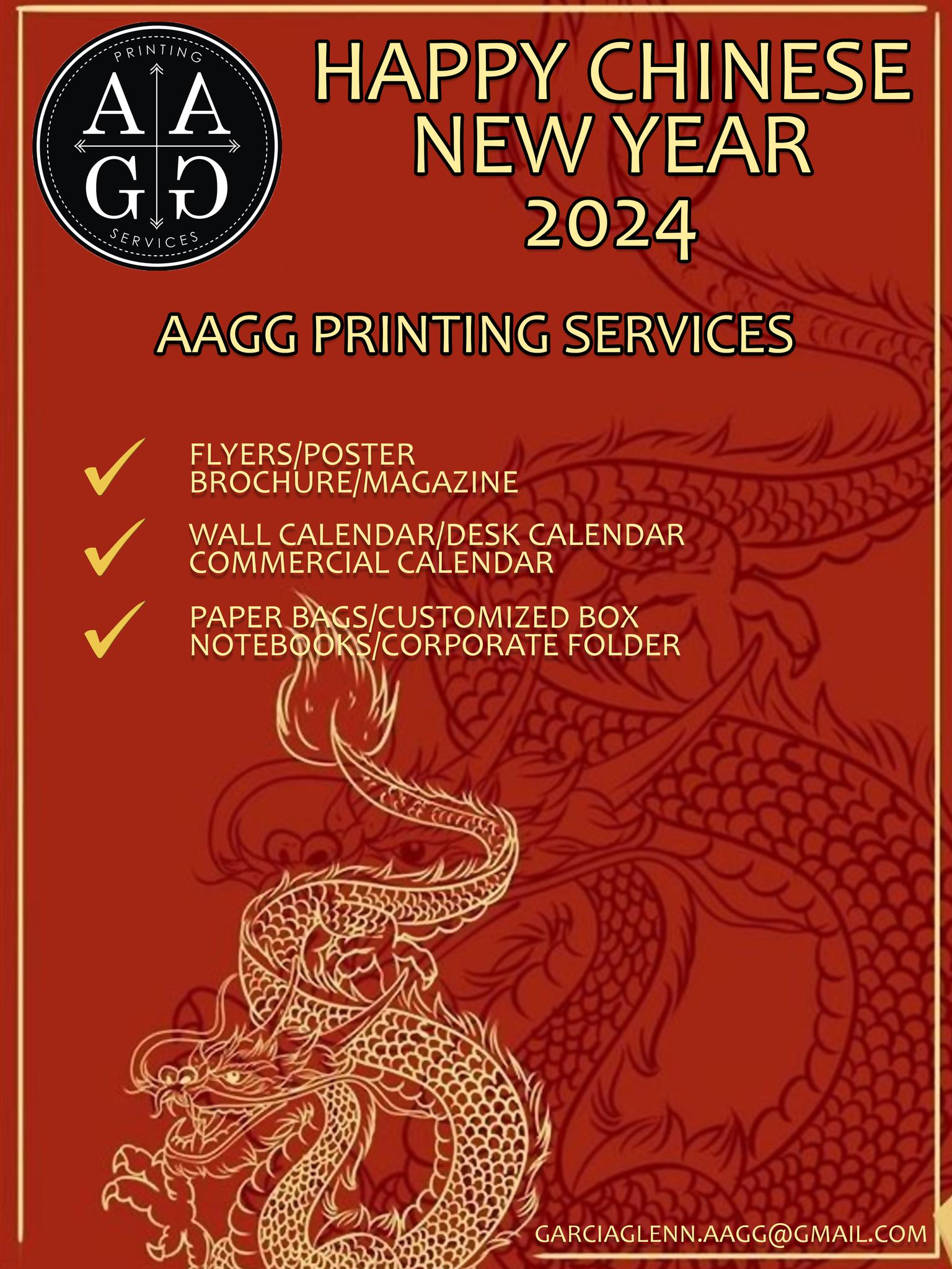 The arrival of the Chinese New... - AAGG Printing Services