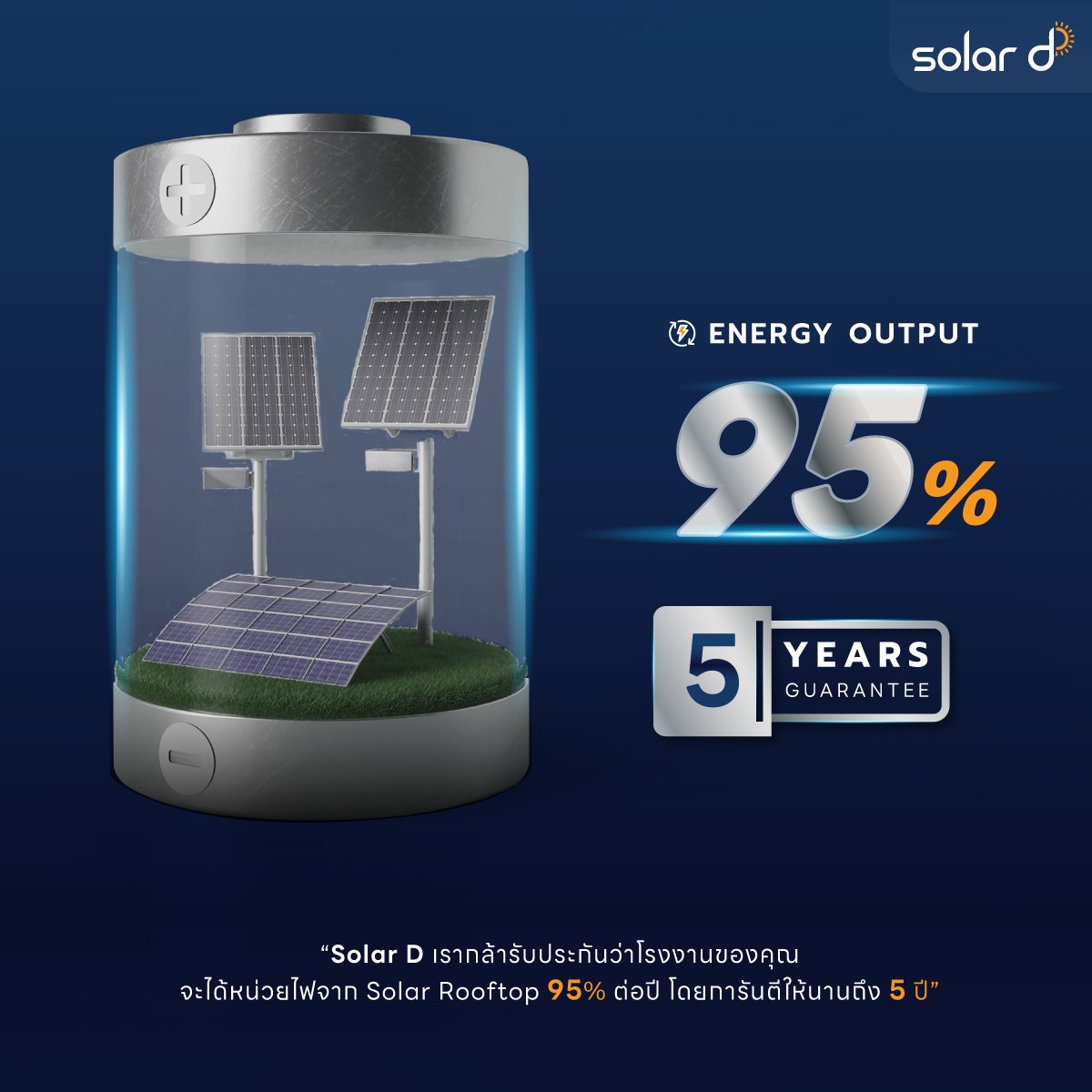Solar D - ⚡Guarantee Energy Output 95% for 5 Years... | Facebook