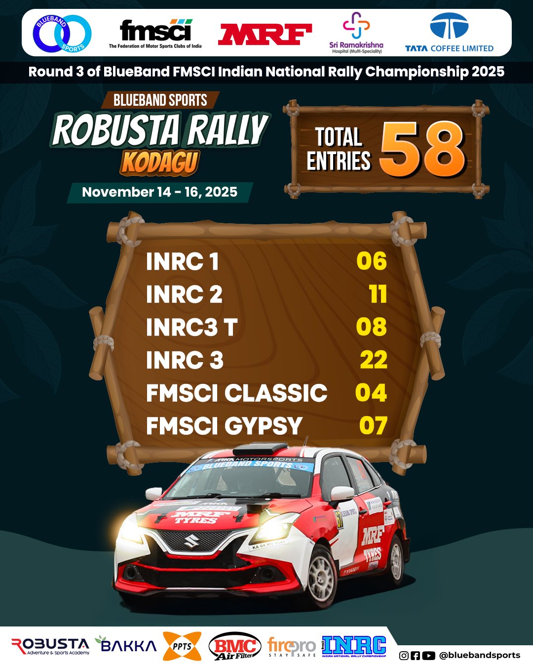 Blueband Sports - The official entry list for Robusta... | Facebook