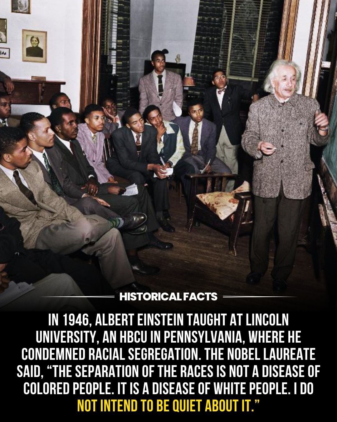 Historical - In 1946, Albert Einstein spoke boldly against racial ...