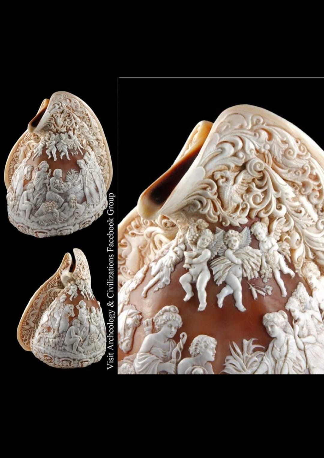 Cicada shell cinnamon roll sculpture by Wesley Hooper