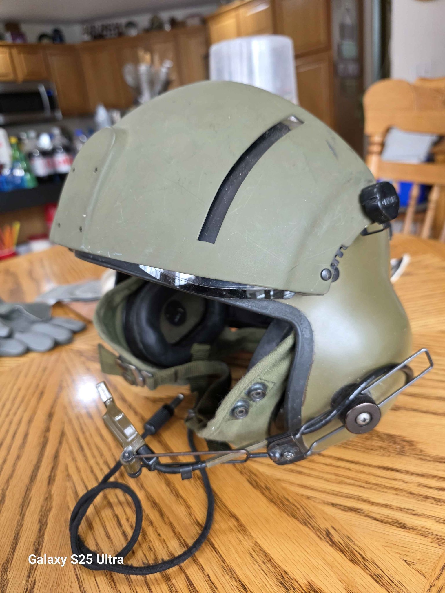 Helicopter Helmet, SPH 4, U S Army UH1 Huey Team - Outdoor Recreation ...