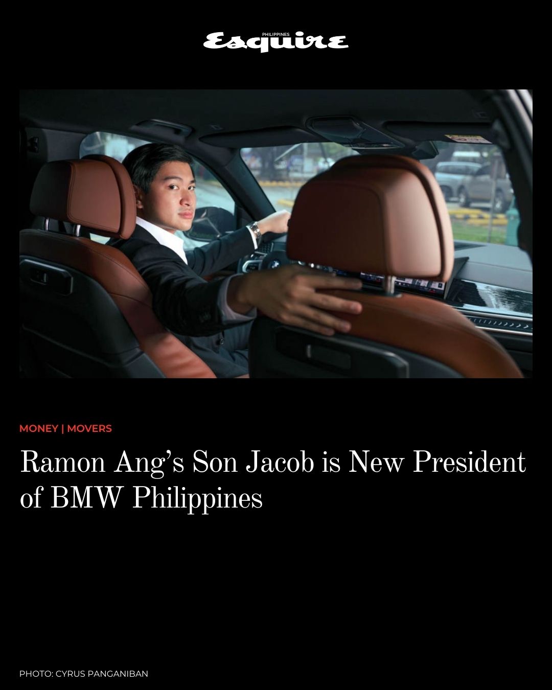 The twentysomething Jacob Ang will... - Esquire Philippines | Facebook