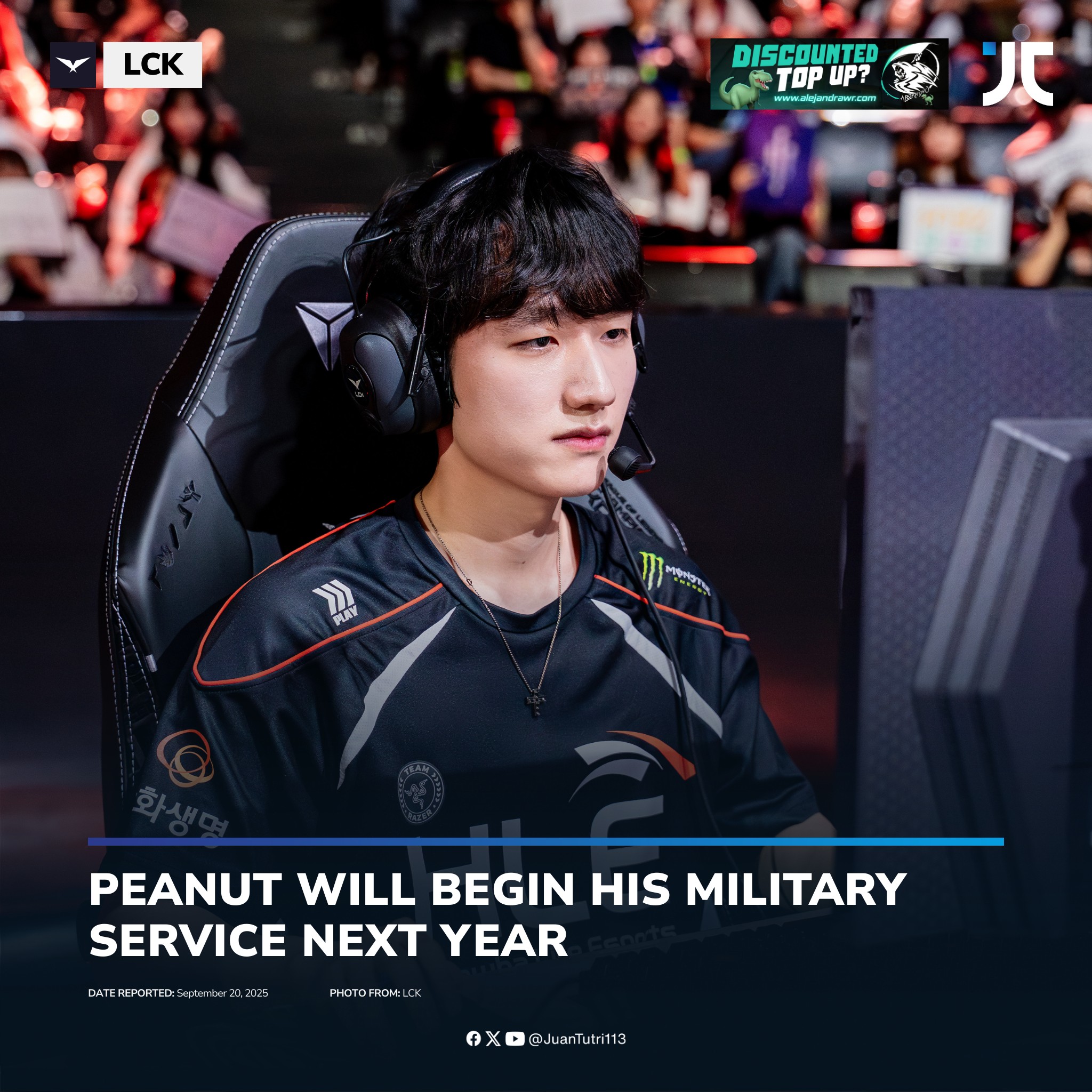 JC - PEANUT'S LAST DANCE. Inanunsyo ng Hanwa Life Esports jungler na si ...