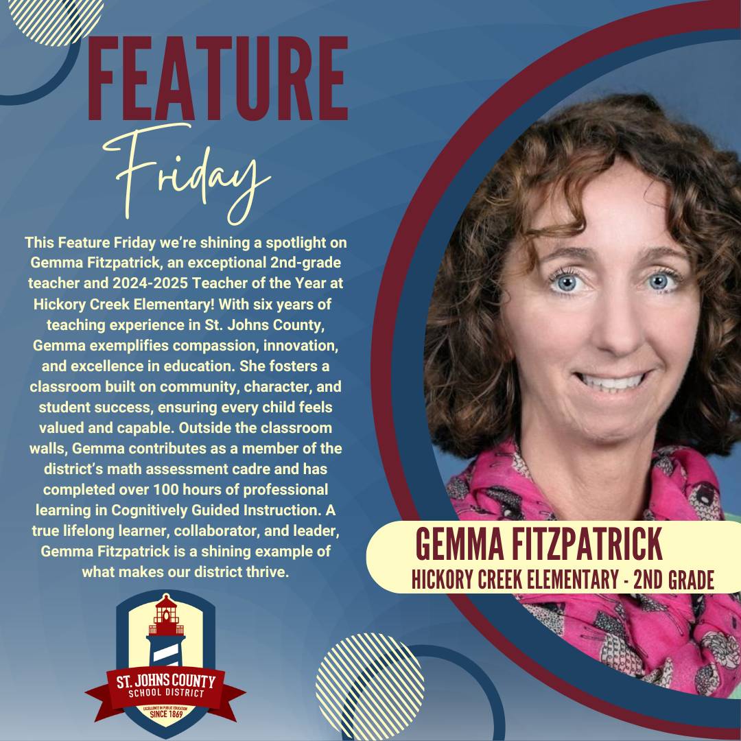 St. - #FeatureFriday Meet Gemma Fitzpatrick, 2nd-grade teacher and 2024 ...