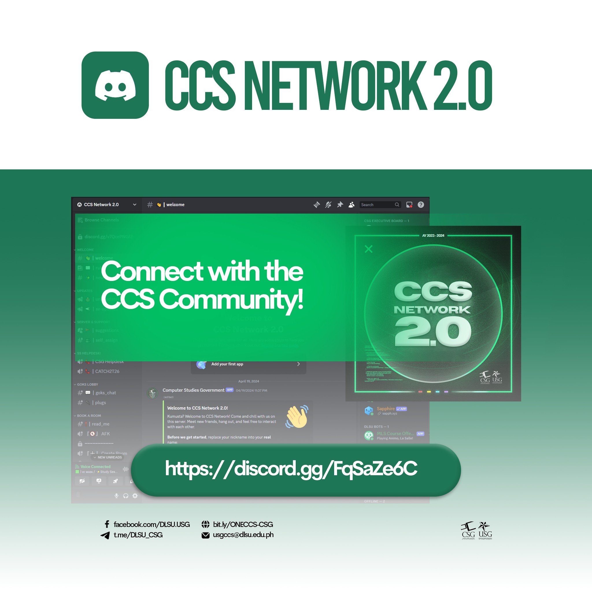 DLSU CSG - [ENLISTMENT T3 AY 23-24: CCS Network 2.0...