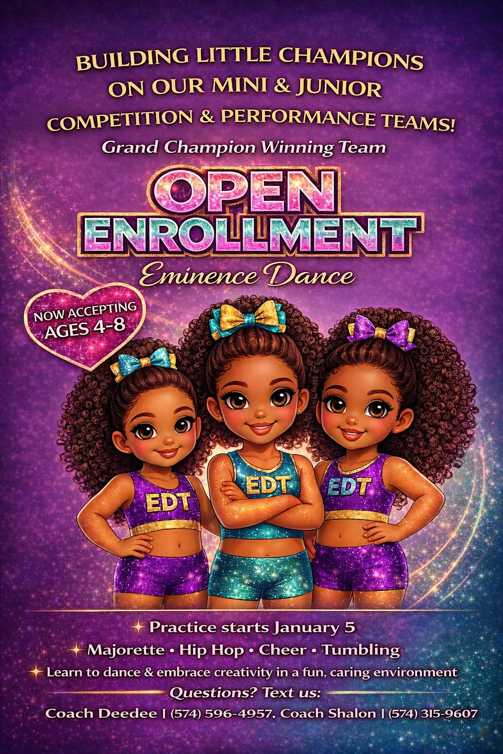 Now Recruiting for Our Mini & Junior... - Shalon Mcclatchey | Facebook