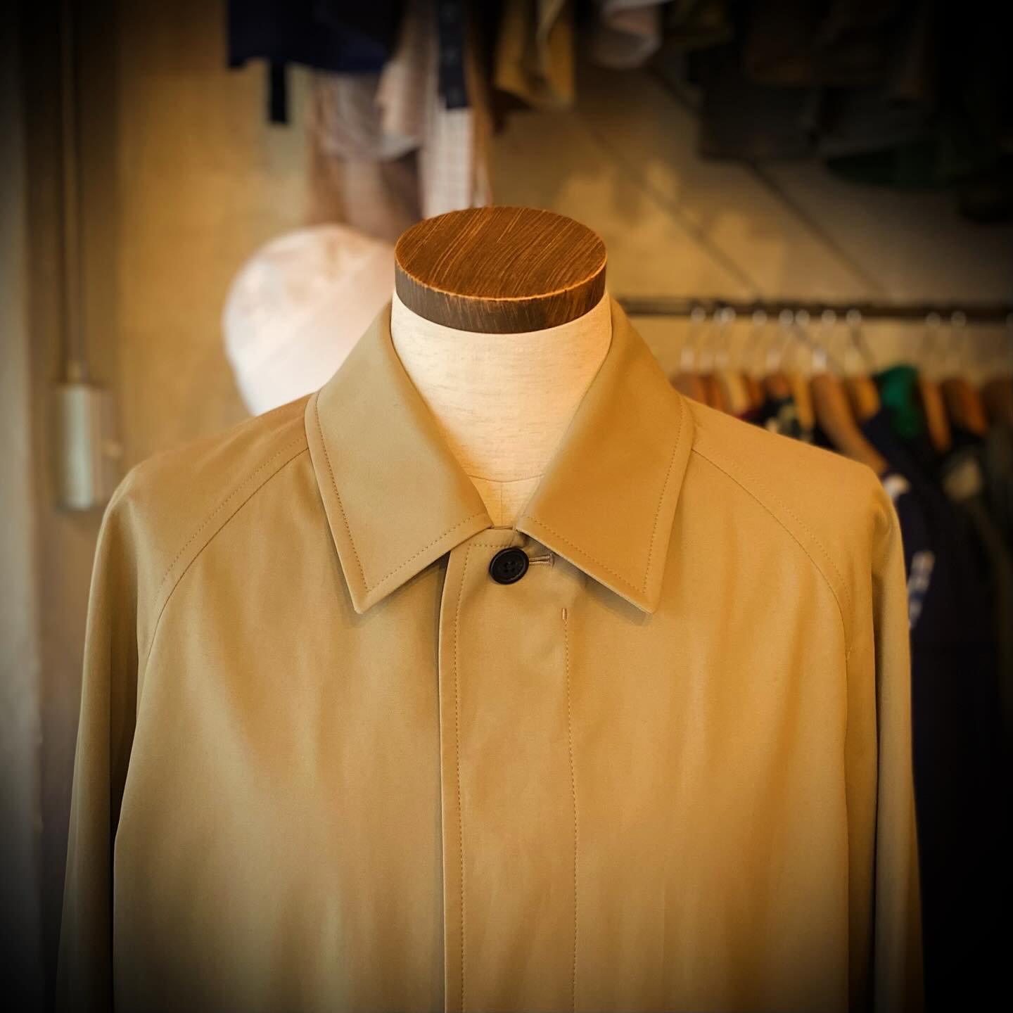 New Balmachan Coat D.C.WHITE Cotton 100% Size 48(M), 50(L) Made in 