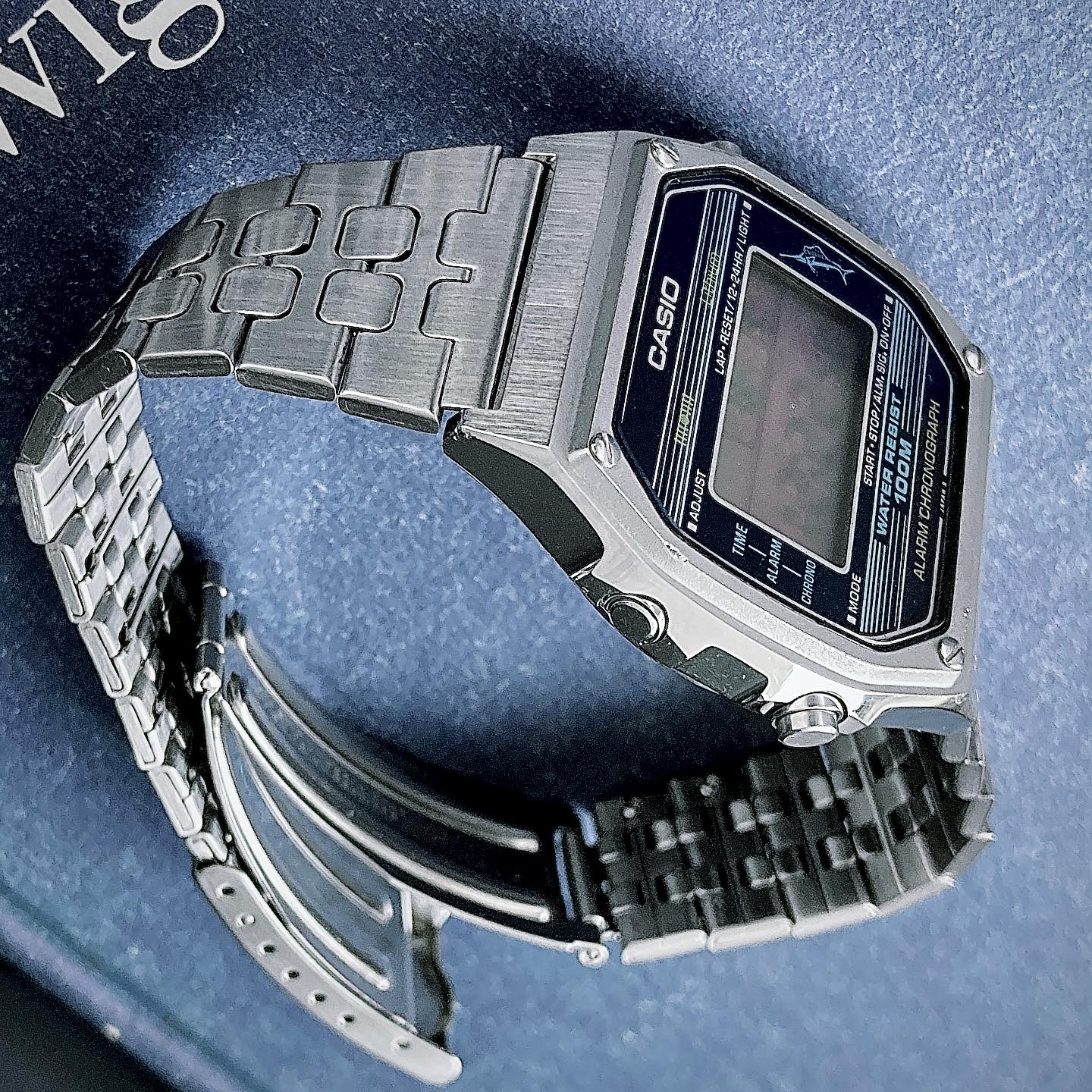 CASIO W350紺 MARLIN VINTAGE DIVE WATCH 商品番号197 カジキシリーズ