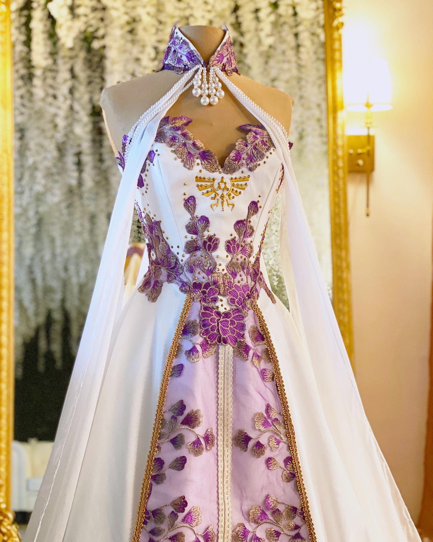gold and purple wedding dress Would you get married in a Zelda inspired dress?! #zelda # weddingdress #bride #cosplay . Ps.. check out the gowns I gave up for auction! Custom