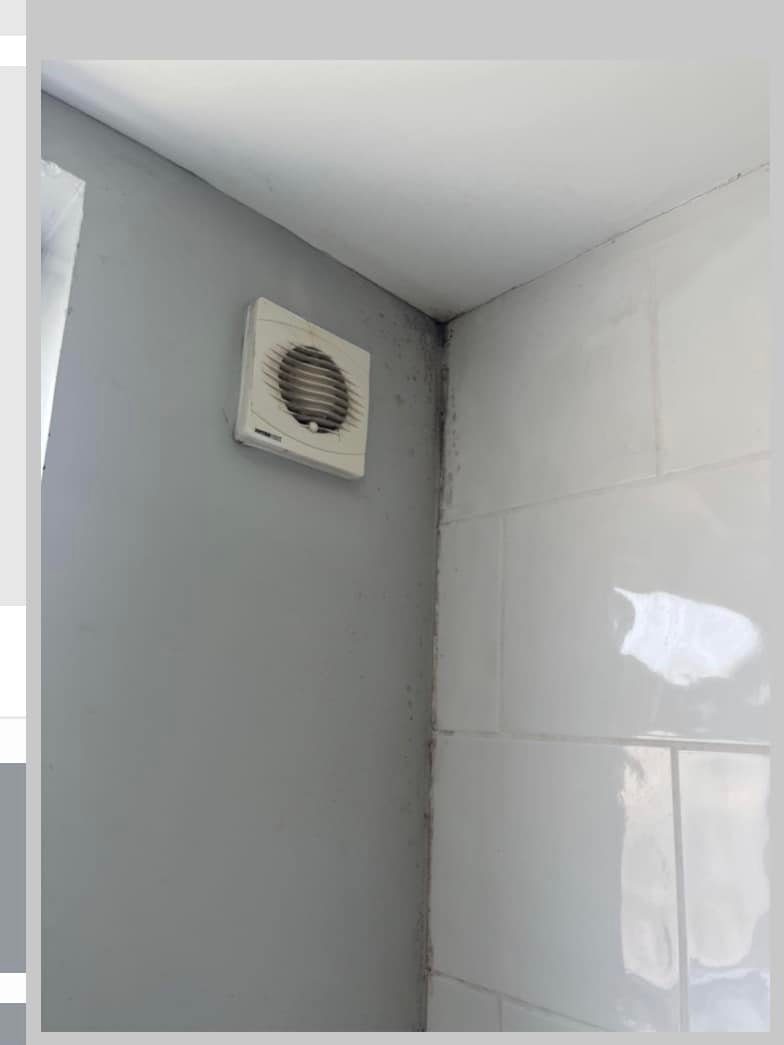 Cigarette smoke backflow through shared bathroom ventilation shaft