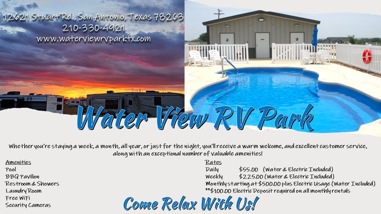 Water View RV Park | San Antonio TX