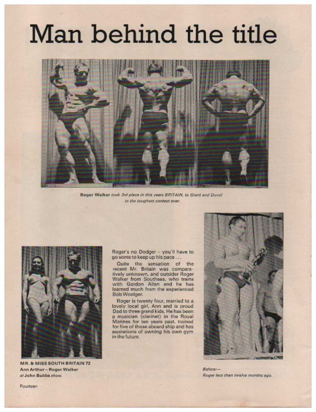 Roger Stewart former bodybuilder aka Viper from American
