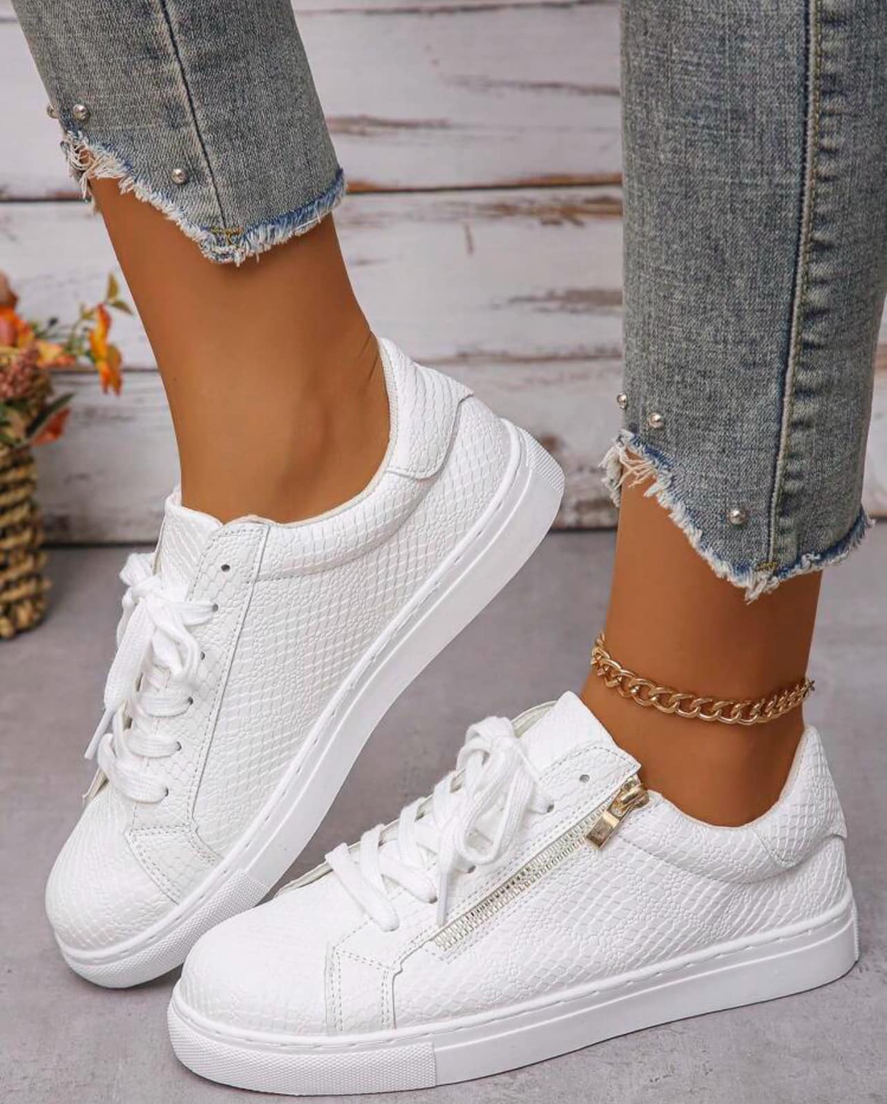 ladies dress trainers White sneakers for travel that go with dresses and pants 2.28 Spring Into Blue