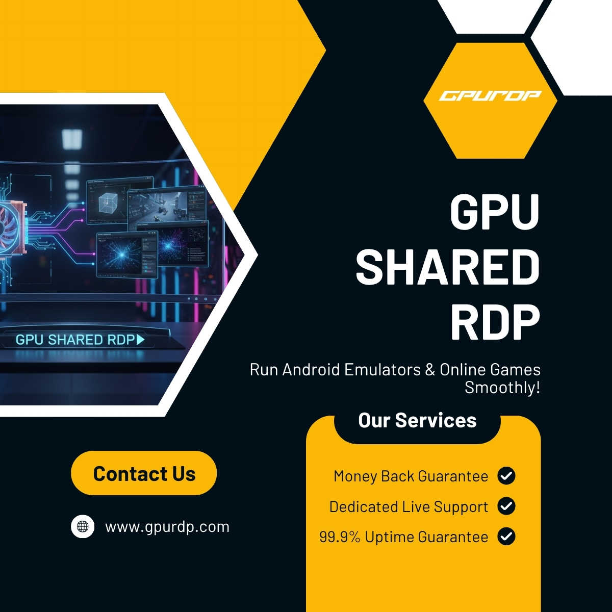 GpuRdp - ⚡ Unleash GPU Power with Shared RDP! 🎮 🔥 Run Android Emulators ...