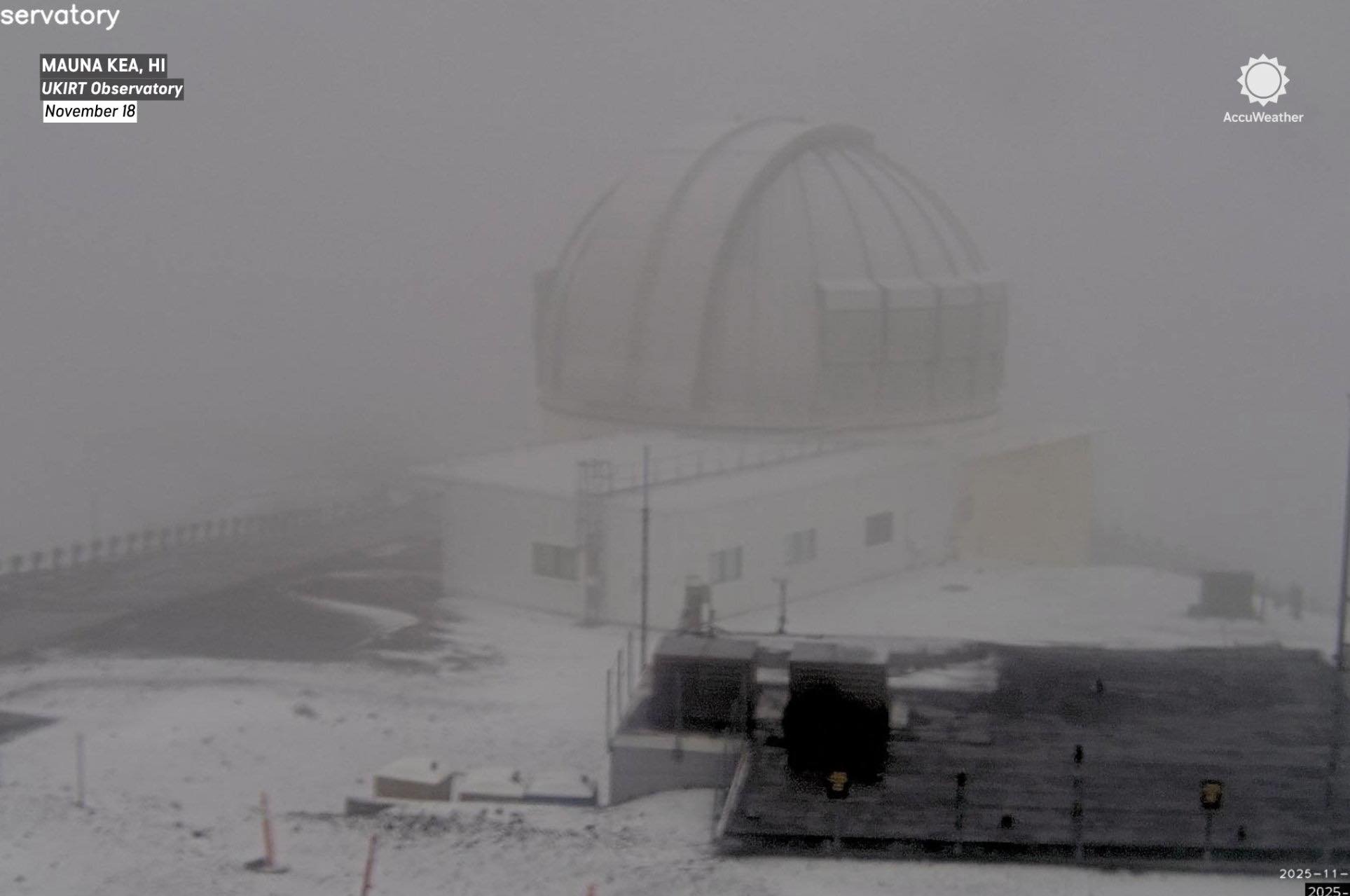 Snow in Hawaii… before Denver. ❄️❄️❄️ Yes, that