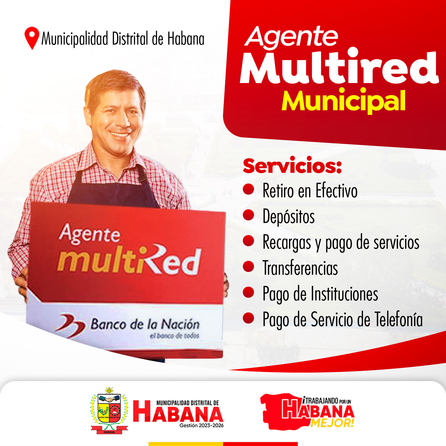 Municipalidad - 🏦 ¡𝐍𝐮𝐞𝐯𝐨 𝐀𝐠𝐞𝐧𝐭𝐞 𝐌𝐮𝐥𝐭𝐢𝐫𝐞𝐝 𝐞𝐧 𝐥𝐚 𝐌𝐮𝐧𝐢𝐜𝐢𝐩𝐚𝐥𝐢𝐝𝐚𝐝 𝐝𝐞 𝐇𝐚𝐛𝐚𝐧𝐚 ...